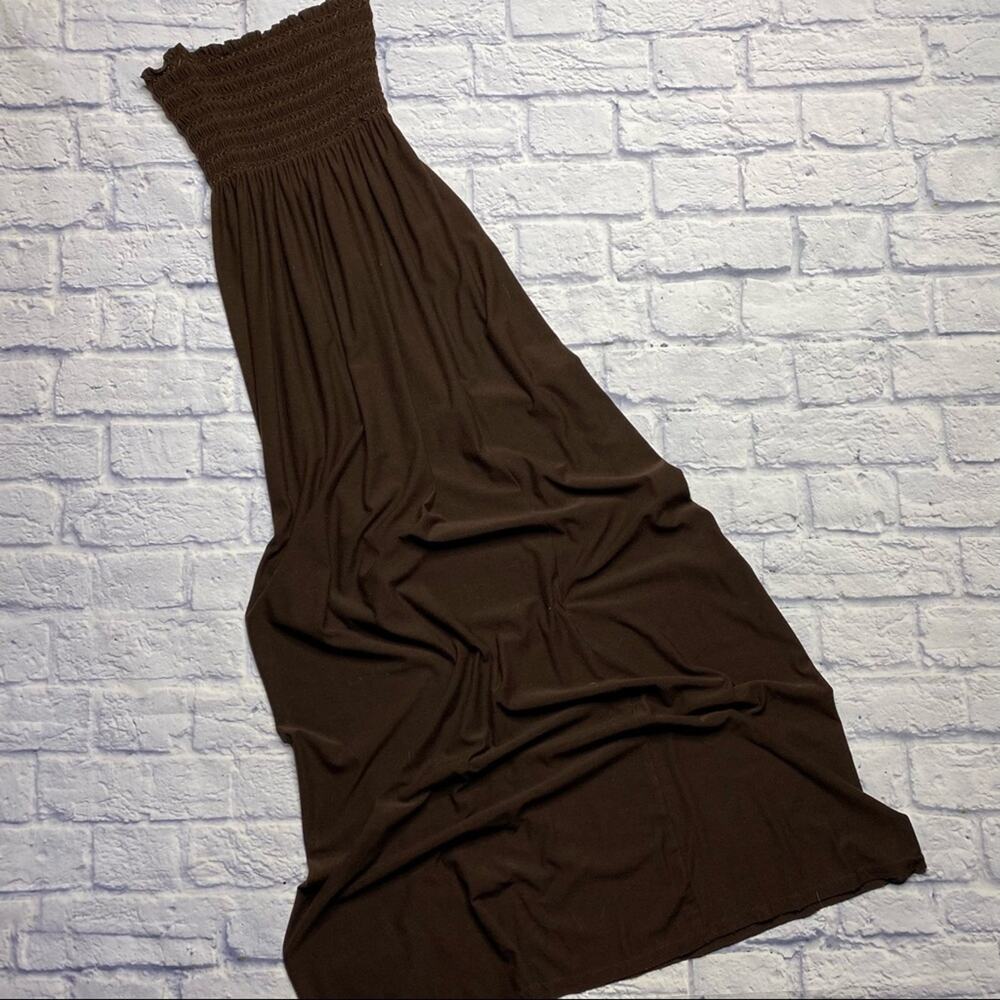 La Palapa Maxi Dress in Brown